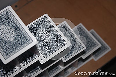 Creative Playing Cards Stock Photo